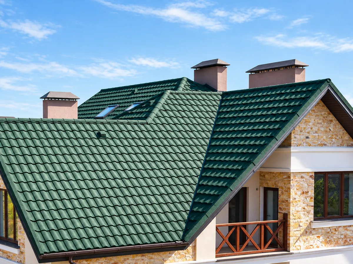 JEEHOO green roof on a brick house